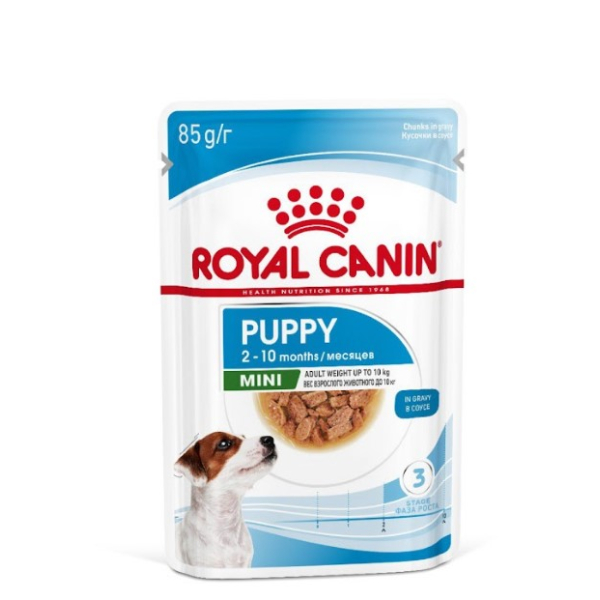 Royal Canin Mini Puppy Корм консервированный для щенков мелких размеров до 10 месяцев, 85г