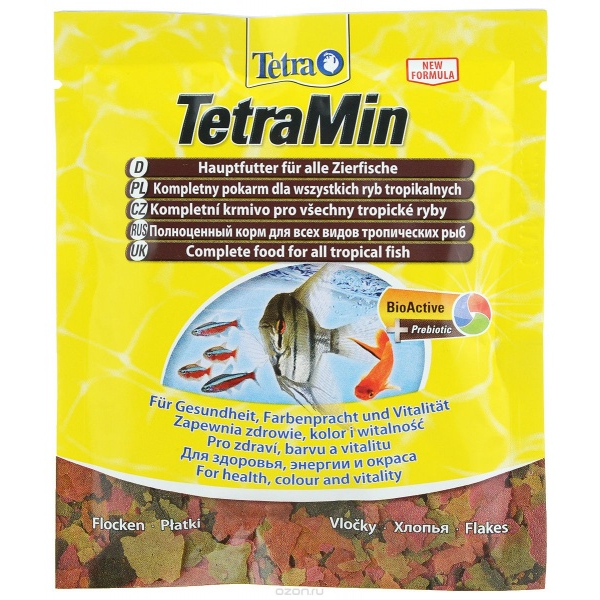 Tetra TetraMin Корм в виде чипсов для декоративных рыб, 12г