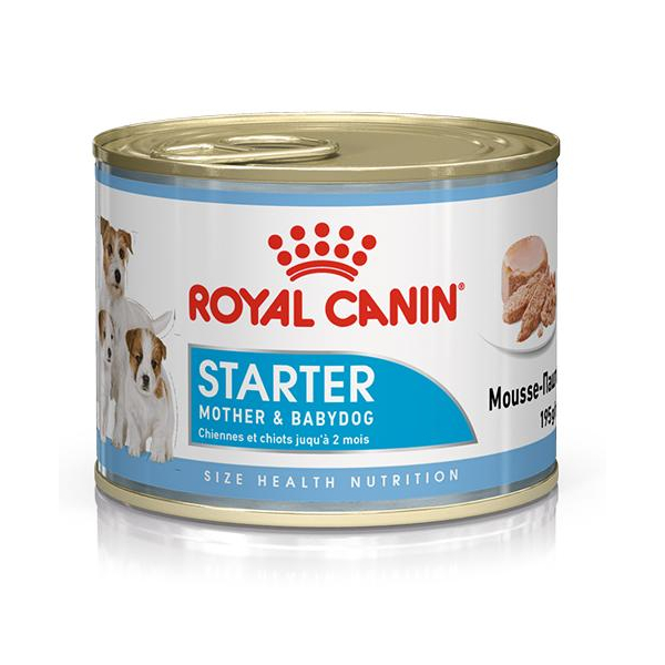 Royal Canin Starter Mousse Dog Консервы щенков до 2-х месяцев, беременных и кормящих собак, 195г