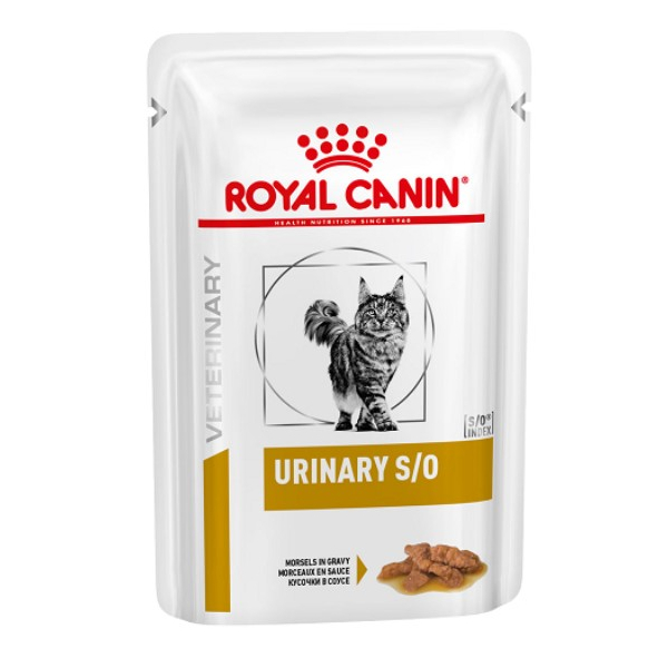 Royal Canin Urinary S/O Корм диетический для кошек при мочекаменной болезни, соус, 0,085 кг